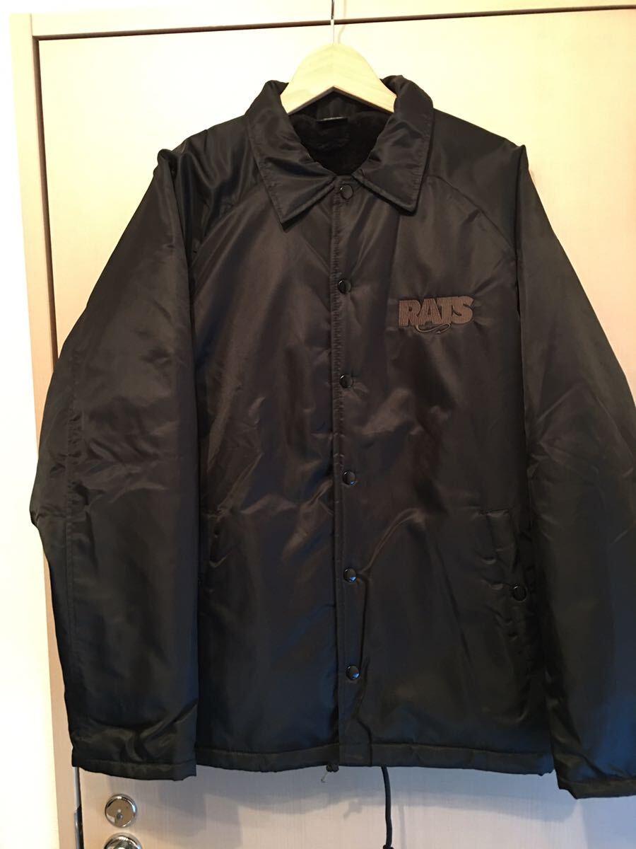 RATS ラッツ BOA COACH JKT RATS WAY OF LIFE BLACK× CHACOAL ロゴ