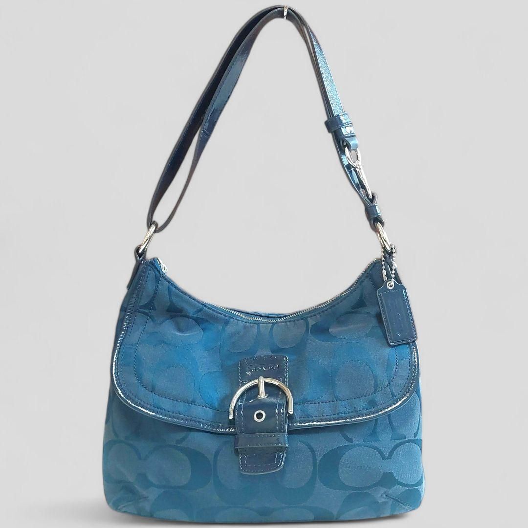 極美品 COACH コーチ ソーホー シグネチャー ショルダーバッグ