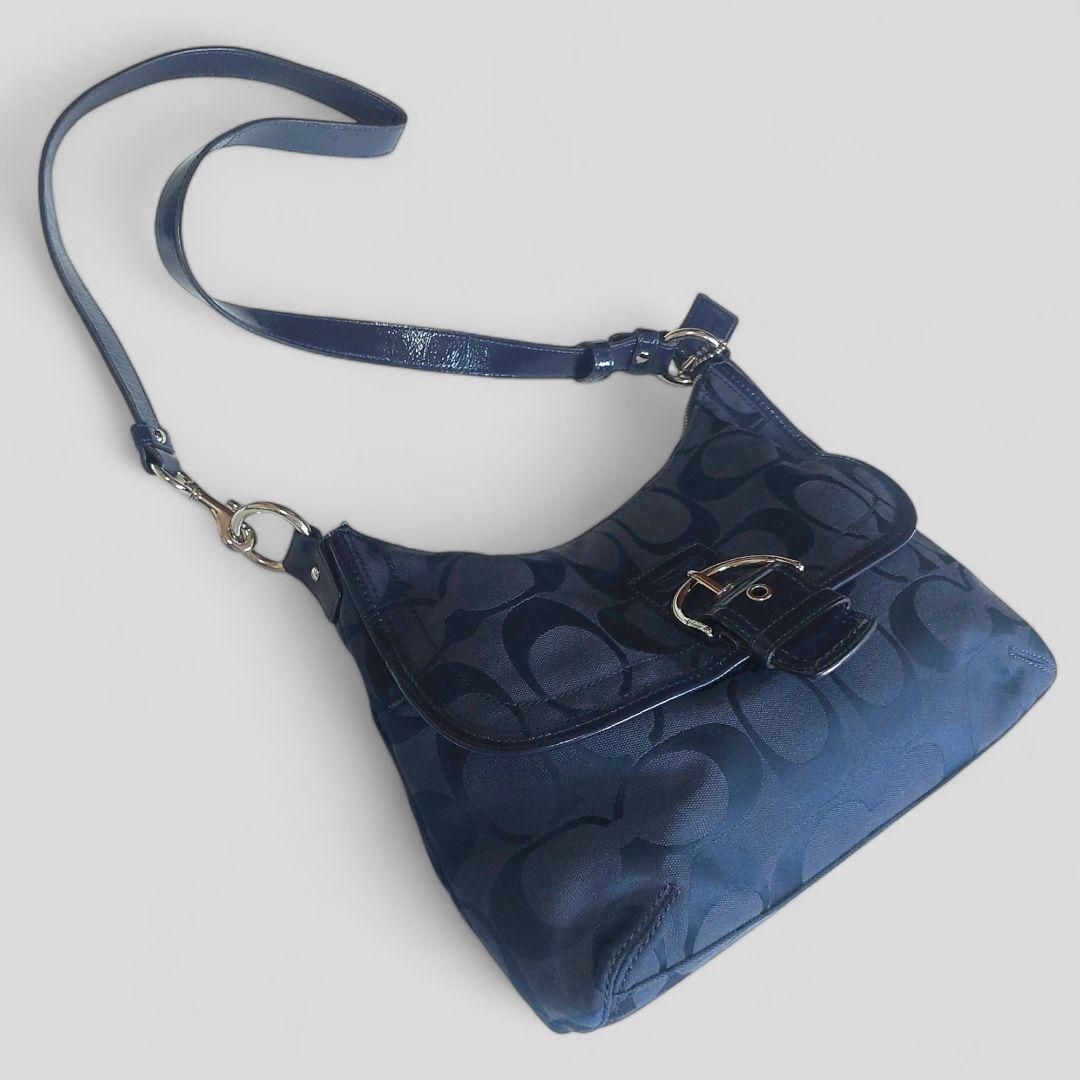 極美品 COACH コーチ ソーホー シグネチャー ショルダーバッグ