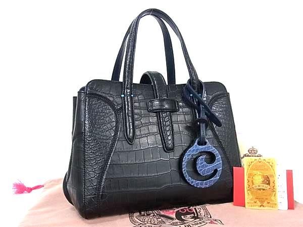 Yahoo!オークション - 極上 本物 極美品 CIVINILE チビナイル クロコ