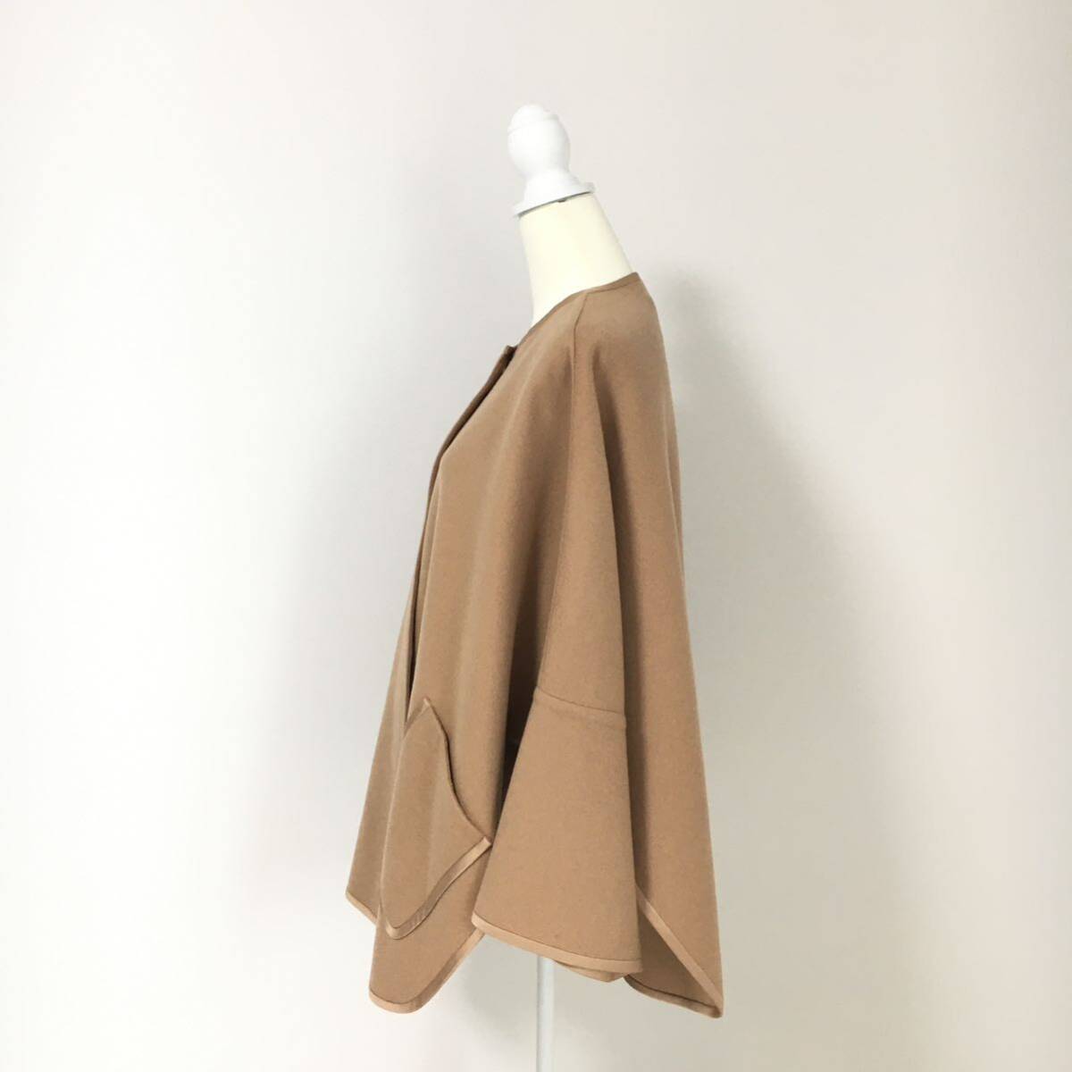 近年美品 Loro Piana ロロピアーナ カシミヤ100% ポンチョ コート 送料