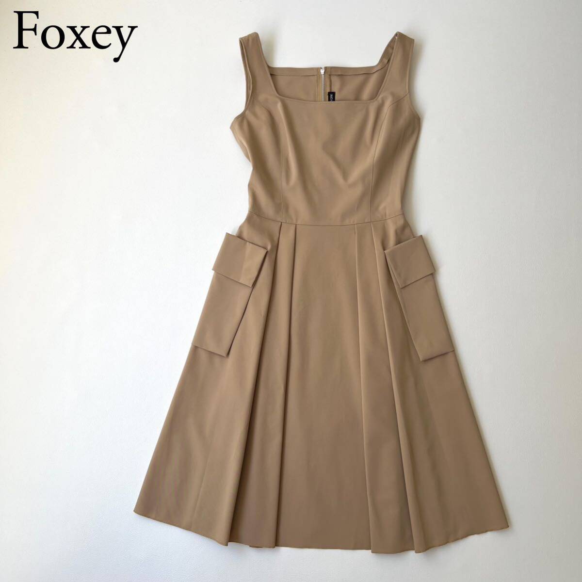美品 FOXEY NEW YORK フォクシーニューヨーク ドレス フレアワンピース