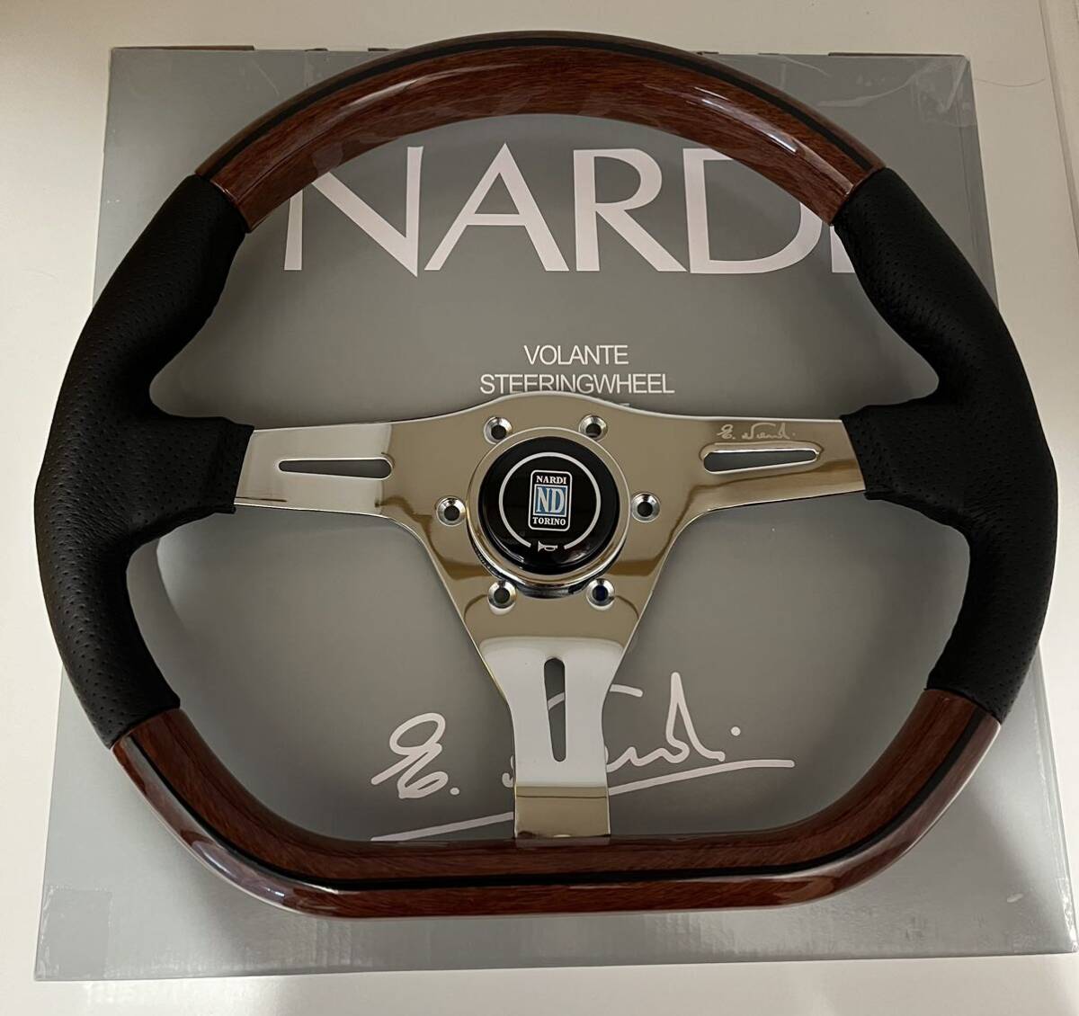 NARDI ナルディ ステアリング D型 ウッド カリスタ風 新品未使用