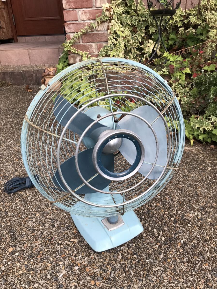 昭和レトロ 富士電機 サイレントファン 扇風機 3枚羽 レトロ家電 昭和