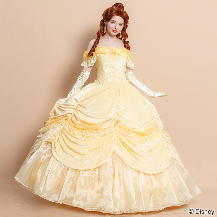 シークレットハニー 美女と野獣 グリ ベル ドレス ディズニー コスプレ