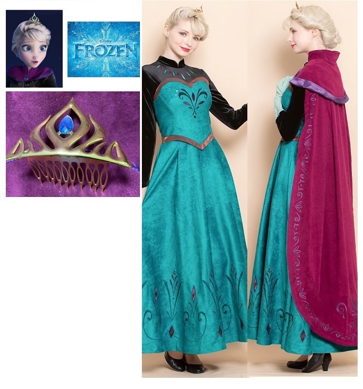 シークレットハニー アナ雪 エルサ戴冠式 SET ＆ティアラ コスプレ