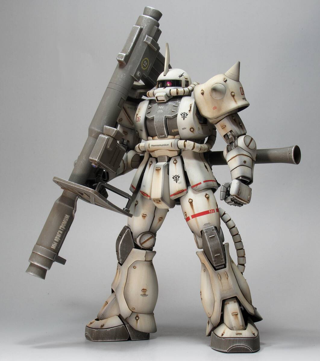 Yahoo!オークション - 【MG 1/100 MS-06J ザクⅡ ホワイトオーガー エ