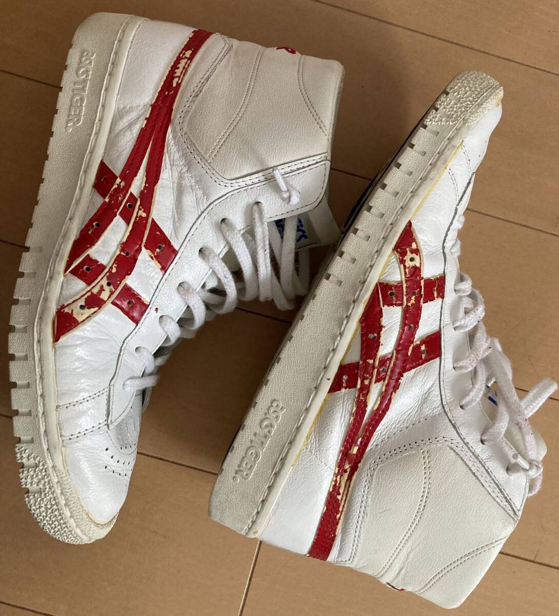 asicsTIGER旧ロゴアシックスタイガー 美中古バスケットシューズ