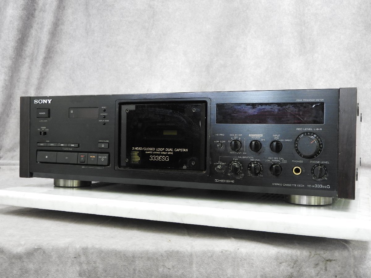 ジャンク品 3ヘッドカセットデッキ SONY TC-K333ESG ソニー SONY TC