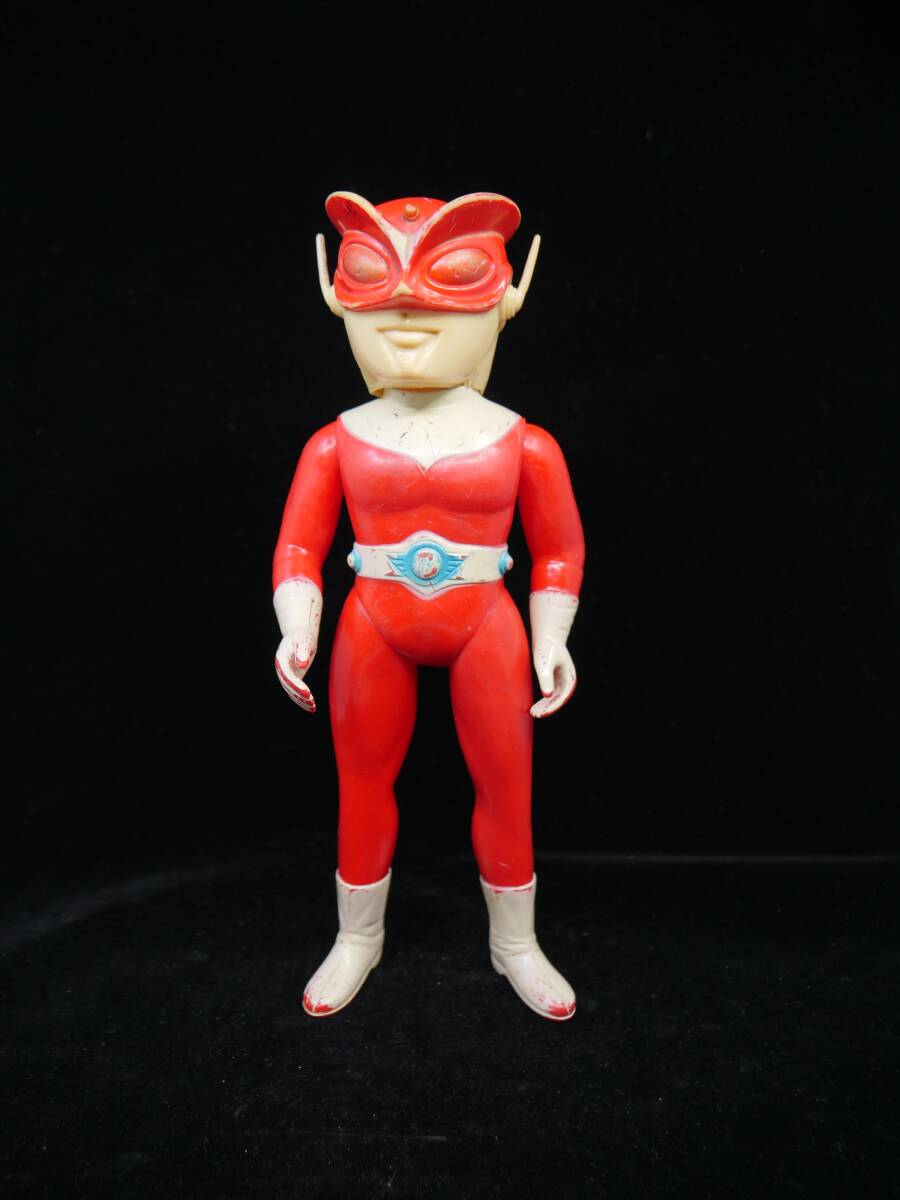 Yahoo!オークション - 当時物 ブルマァク レッドマン 面取れ ソフビ（