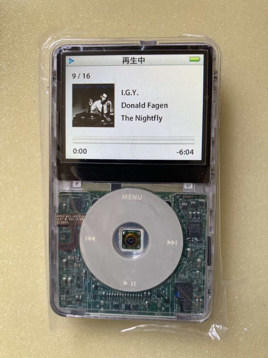 iPod classic 30GB→ 新品SSD256GB&新品バッテリー交換実施 iTunes同期