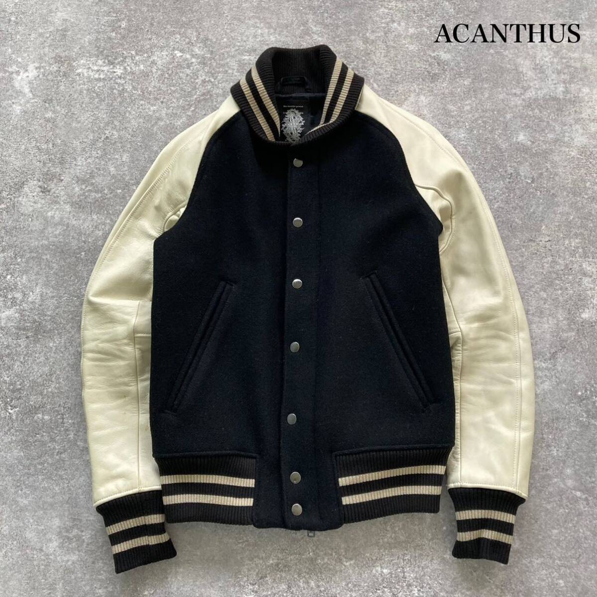 ACANTHUS】 アカンサス 極上カウレザー スタジャン スタジアム