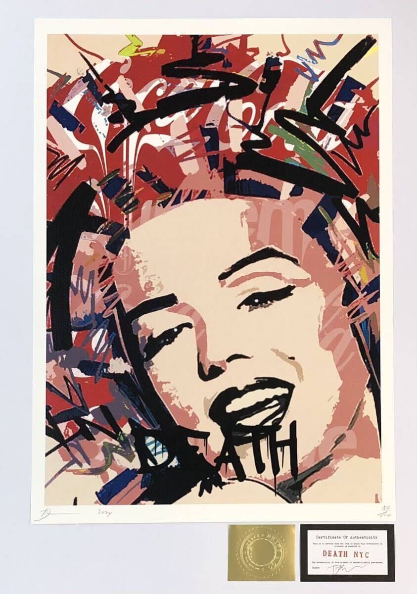 額込 世界限定100枚DEATH NYC アートポスター 現代アート 46