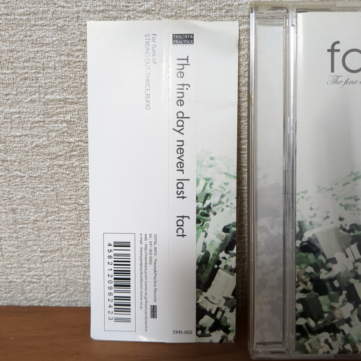 廃盤レア The fine day never last / fact CD 帯付き 1stミニアルバム