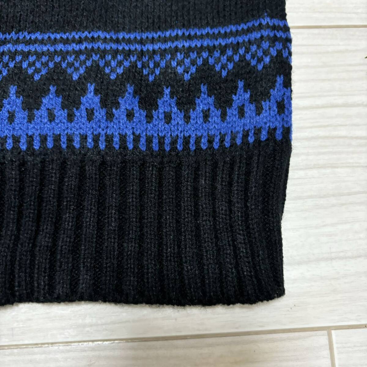 美品 graniph メンダコ ウォッシャブル ジャカードニット セーター XL