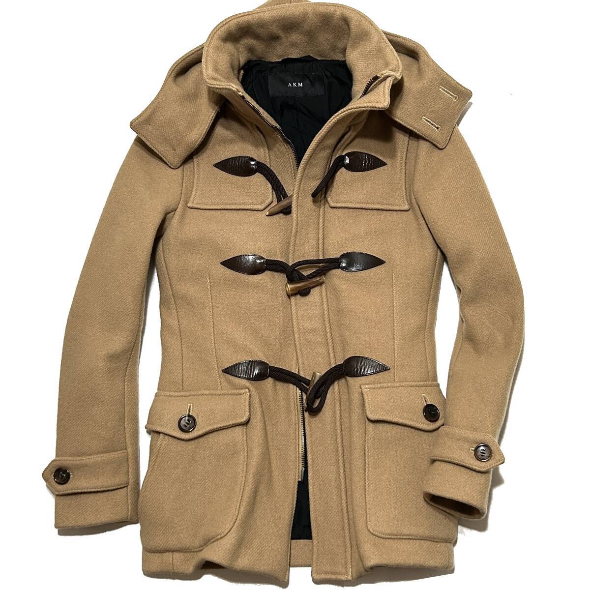 LEON掲載 定価13 6万 AKM double melton short duffle coat サイズS