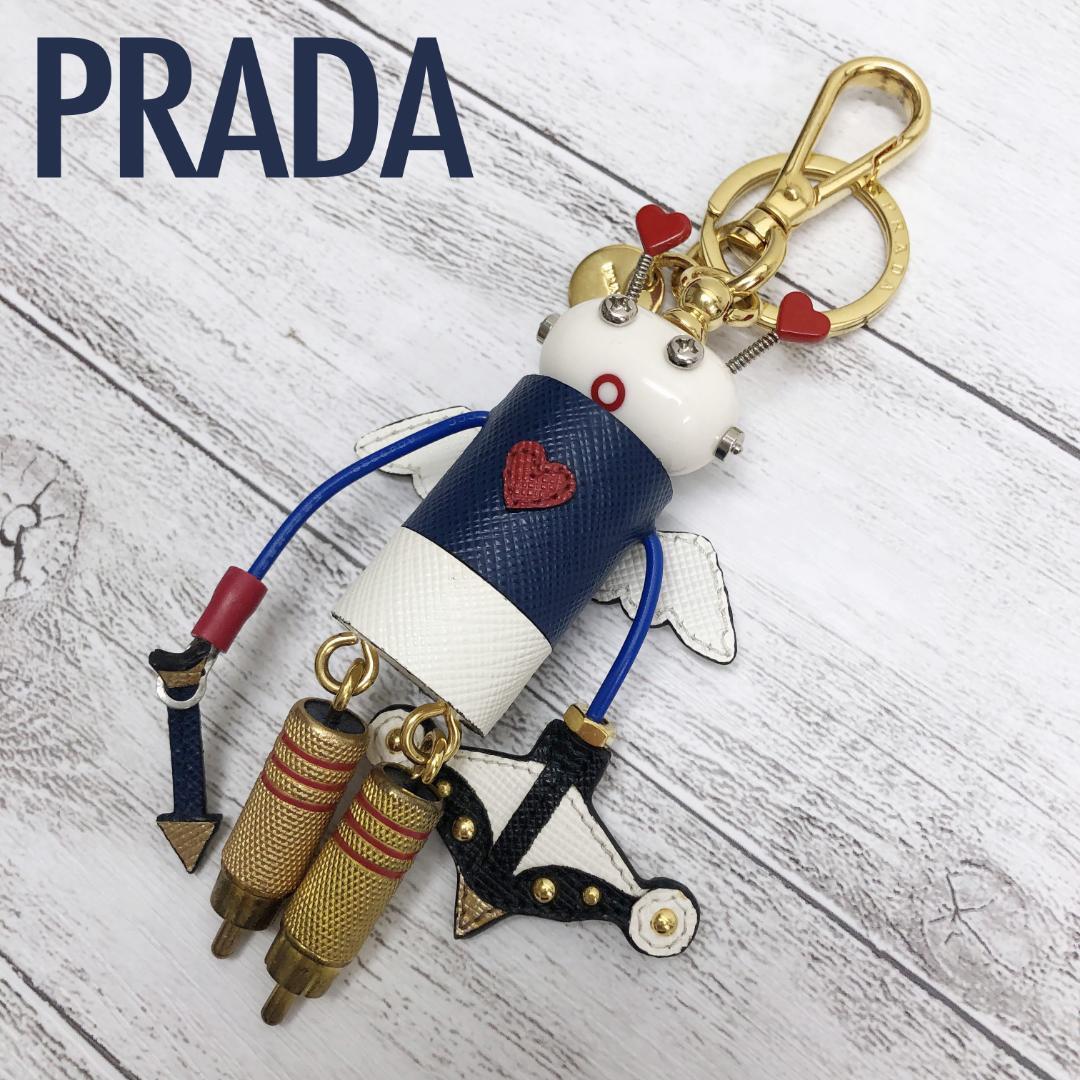 美品】プラダ キーホルダー キーリング ロボット エンジェル