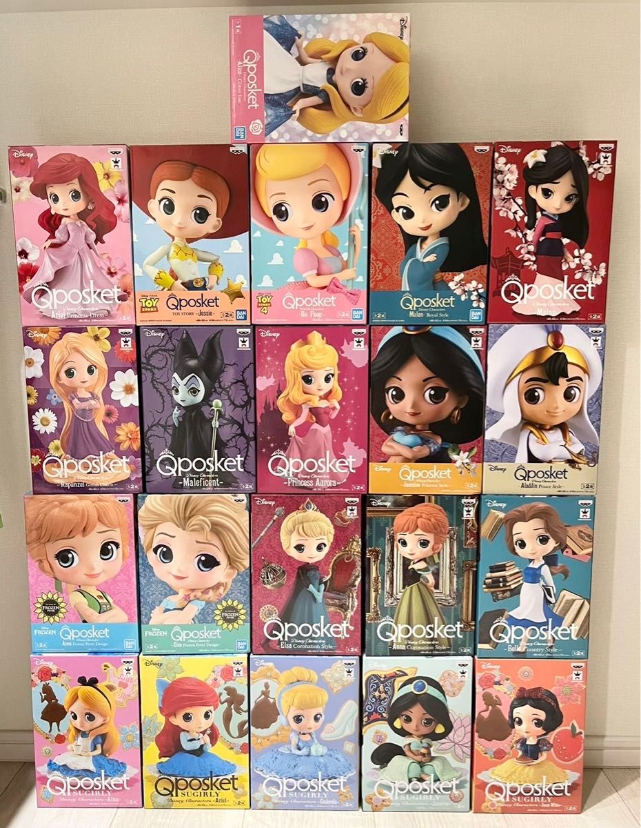Qposket キューポスケット ディズニー DISNEY 21点セット プリンセス