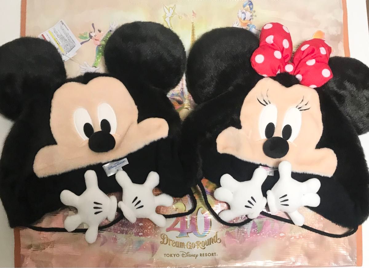 新品タグ付き ディズニー ファンキャップ ミッキー ミニー 帽子 ハット