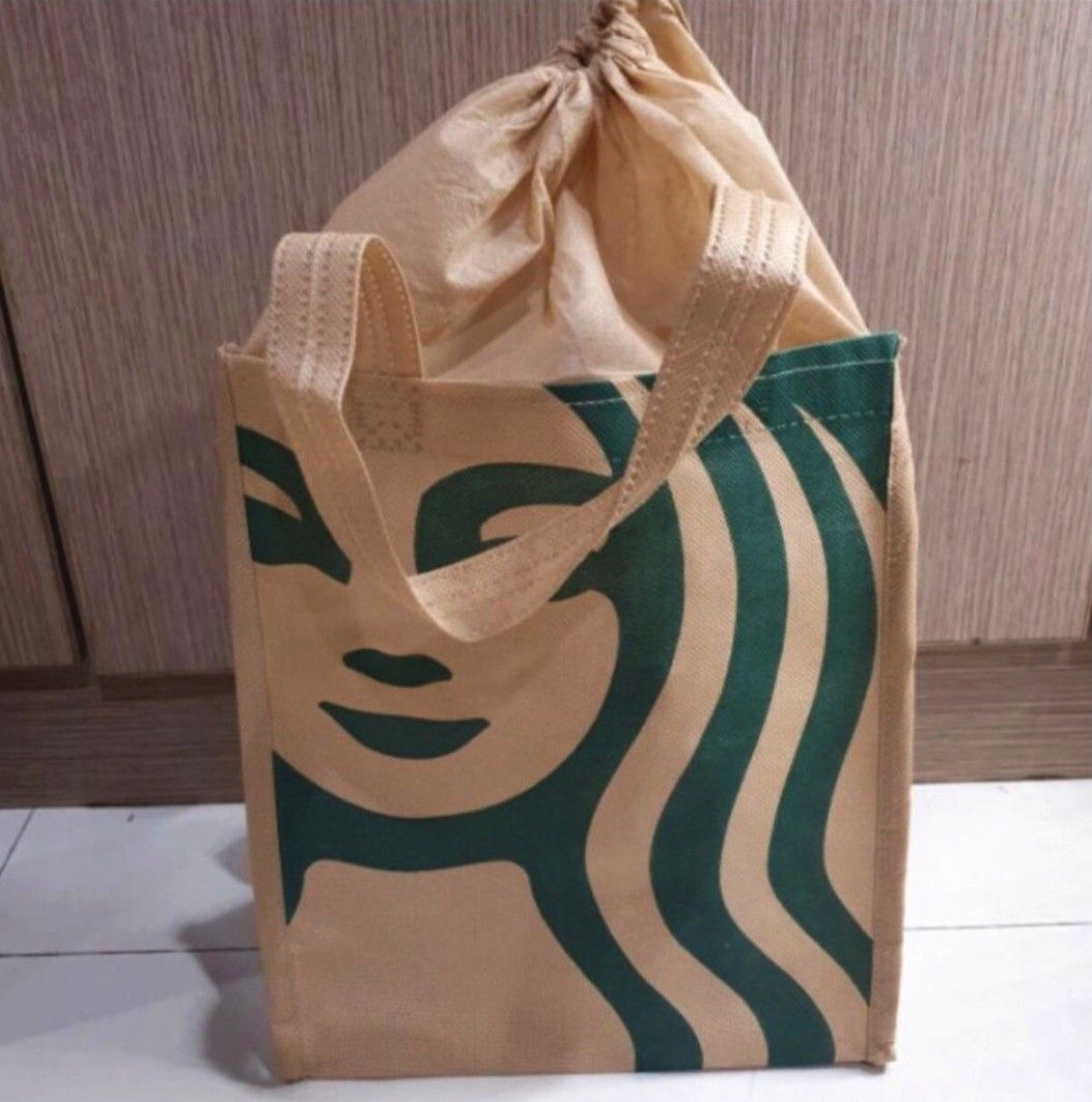 中】新品未使用 スターバックス トートバッグ Starbucks スタバ スパン