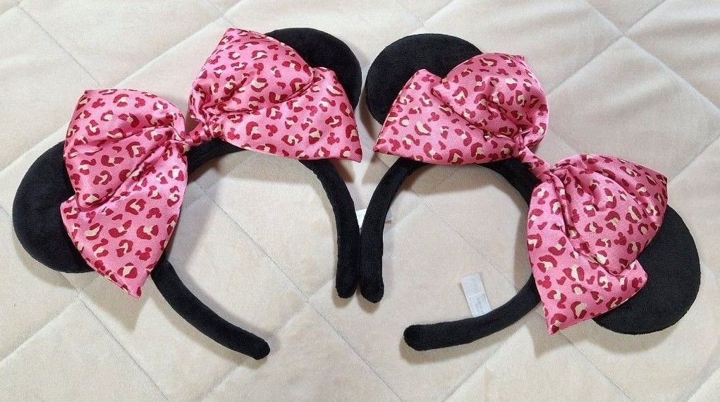 ペア】ミニーちゃん カチューシャ ヒョウ柄 ピンク｜Yahoo!フリマ（旧