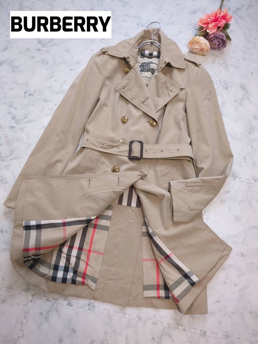 BURBERRY バーバリー 金ボタン トレンチコート ノバチェック｜Yahoo