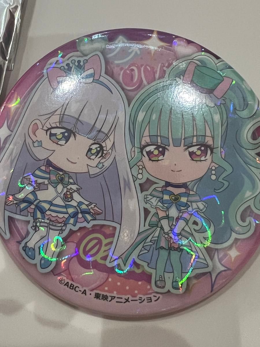 わんだふるぷりきゅあ ズッ友cafe ホログラム缶バッジ キュアニャミー