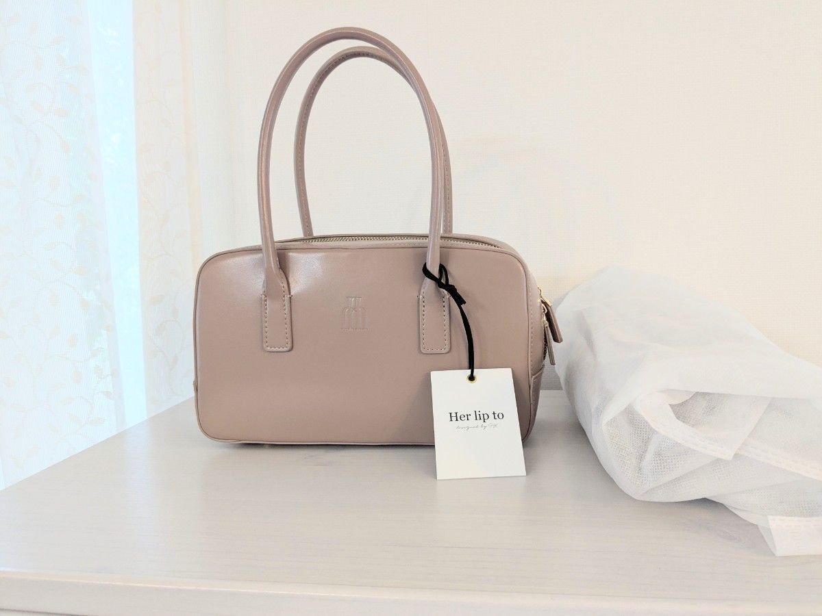 極美品】ハーリップトゥ Trois Logo Mini Boston Bag｜Yahoo!フリマ