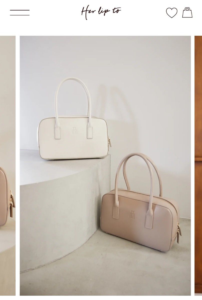 極美品】ハーリップトゥ Trois Logo Mini Boston Bag｜Yahoo!フリマ