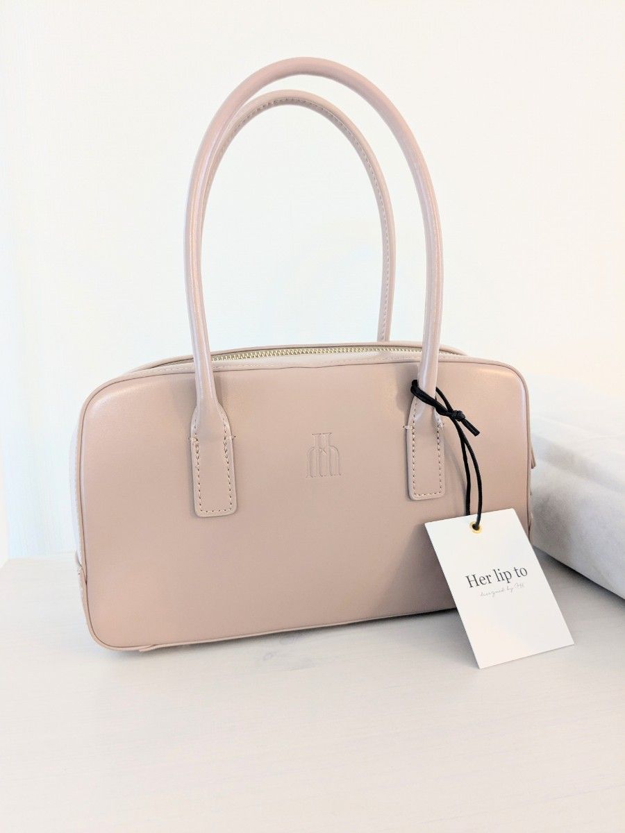 極美品】ハーリップトゥ Trois Logo Mini Boston Bag｜Yahoo!フリマ