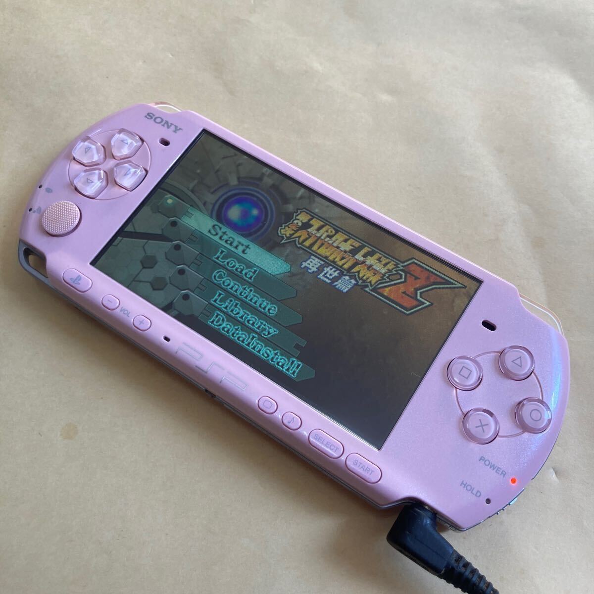 送料無料 PSP PSP-3000 本体 ブロッサムピンク バッテリー等付