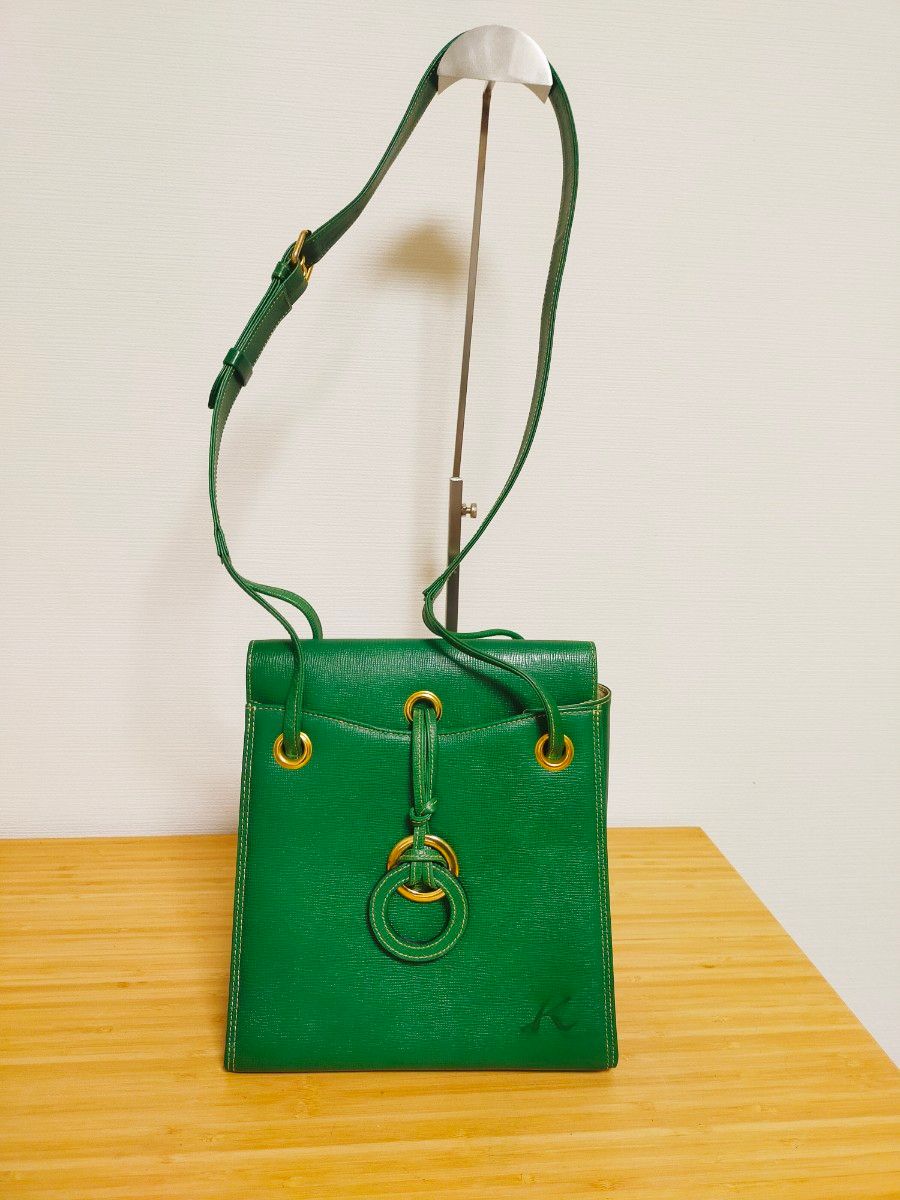 Kitamura キタムラグリーン ハンドバッグ トートバッグ ショルダー