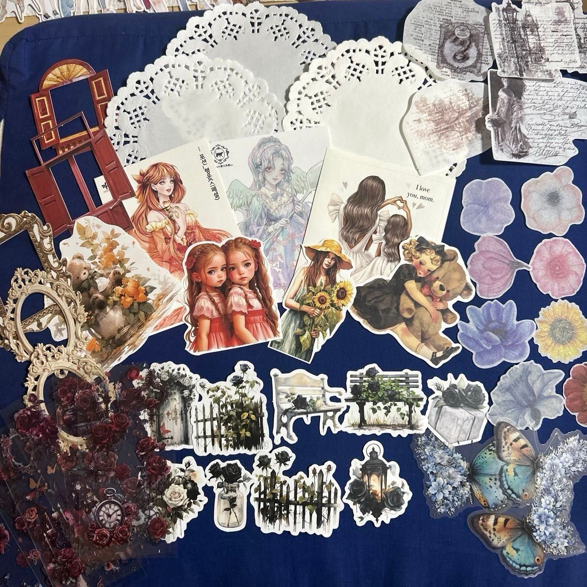 コラージュ素材おすそ分け100枚ちょっと③画像1枚目と2枚目を