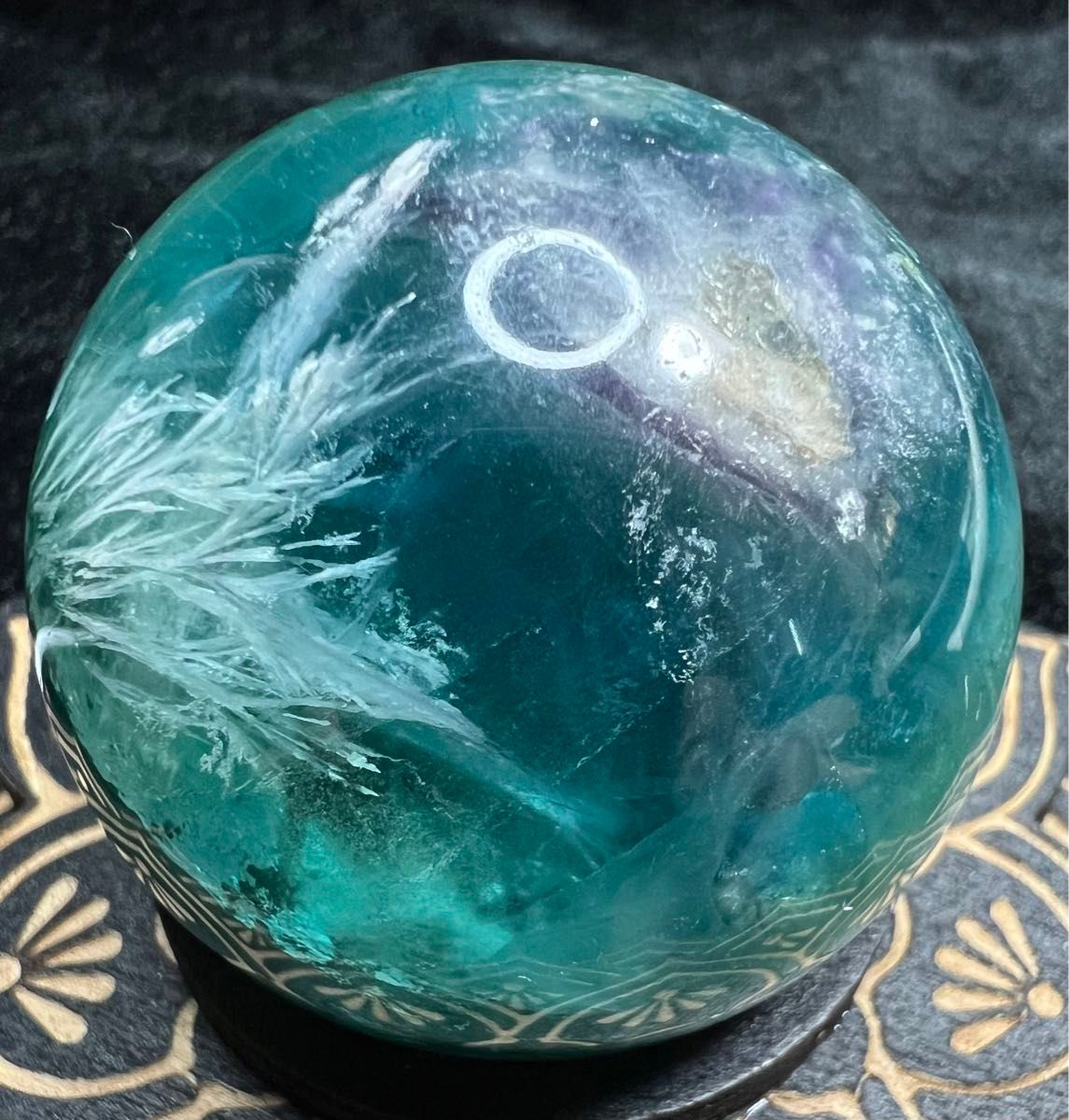 No 74 エンジェルフェザー フローライト グリーン ブルーグリーン