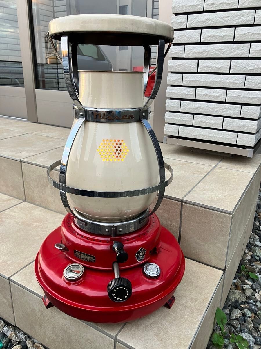 石油ストーブ ニッセン 日本船燈 昭和レトロ ks-3b型 ストーブ 燃焼芯