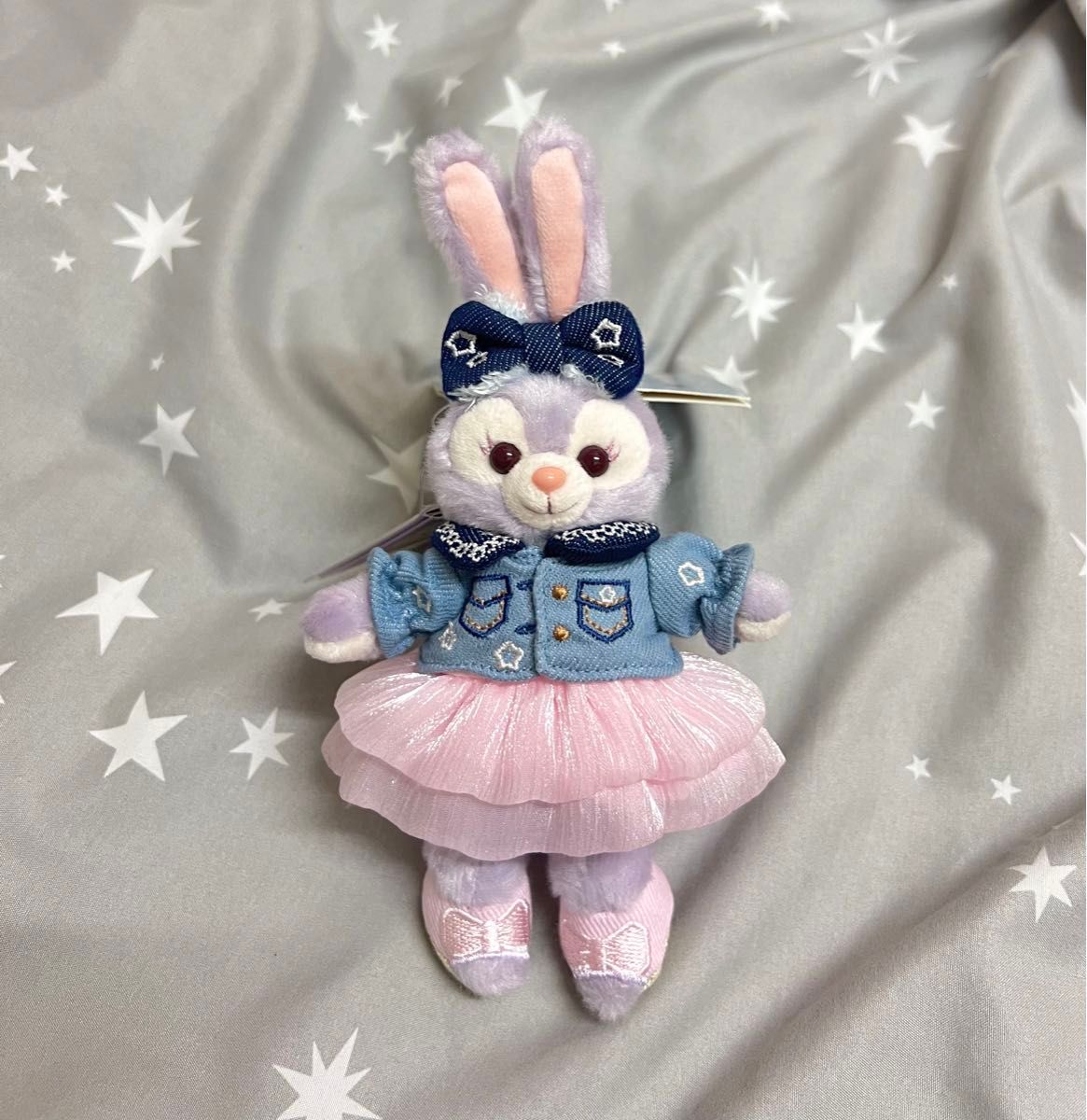新品 顔厳選 ステラルー ぬいぐるみバッジ 上海ディズニー デニム 2024