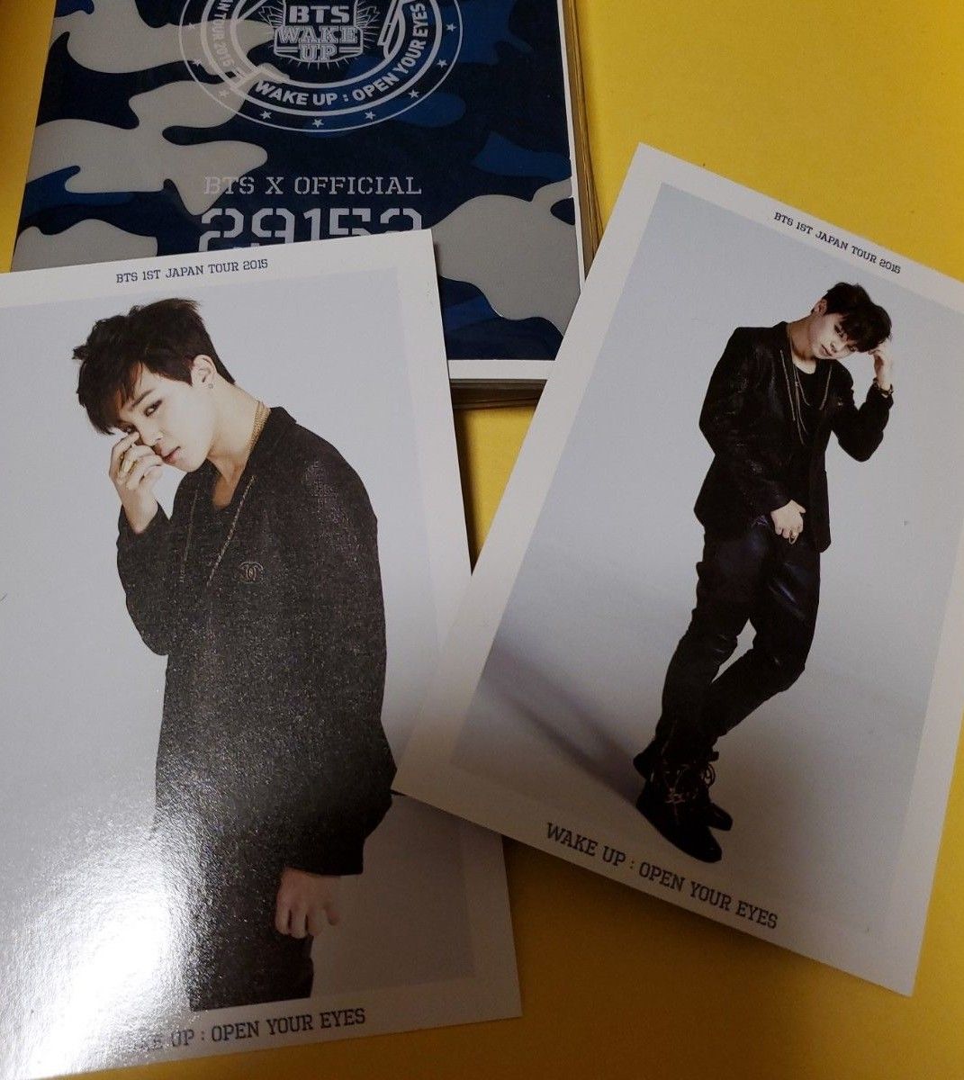 BTS レア ジミン JIMIN フォトカード 2枚 2015 WAKE UP OPEN YOUR EYES