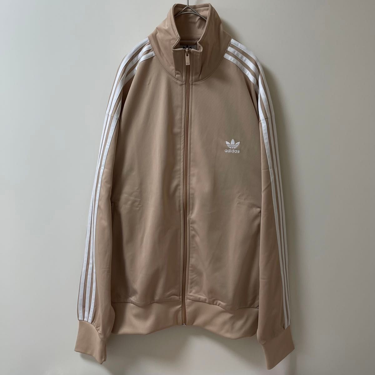 新品2XL】アディダス刺繍トラックジャケット古着ジャージトップ茶