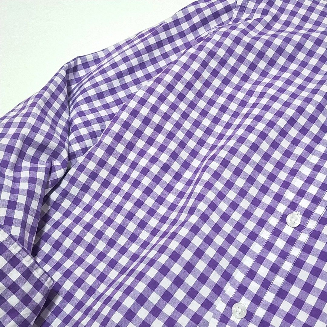 極美品 ラルフローレン ギンガムチェックシャツ ポニー刺繍 美