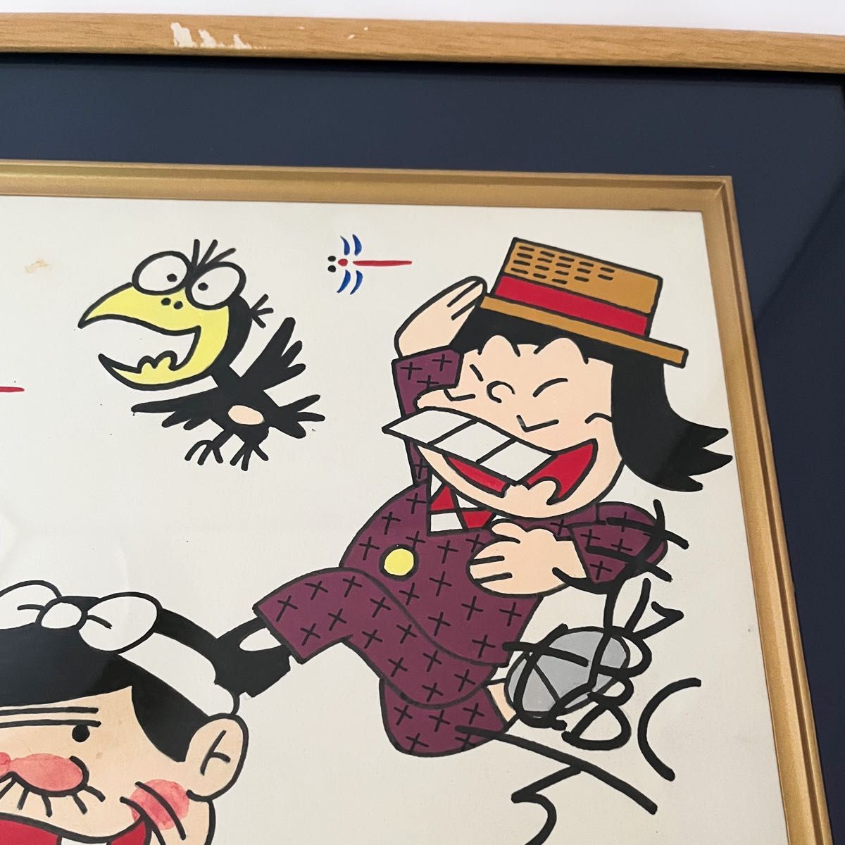 赤塚不二夫 サイン色紙 額縁入り イヤミ バカボンのパパ 絵画｜Yahoo