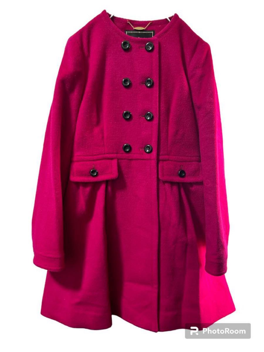 Tob by Agnes b アニエスベー】ダブルボタンコート women's サイズM 毛