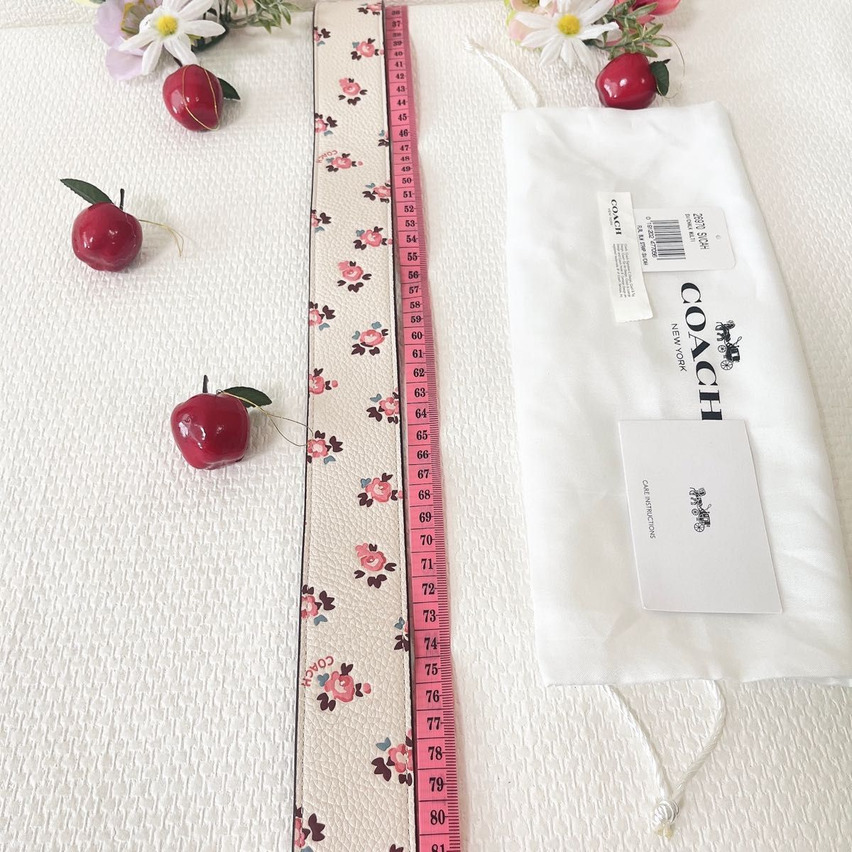 極美品】COACH コーチ バッグ用 ショルダーストラップ フローラル 花柄