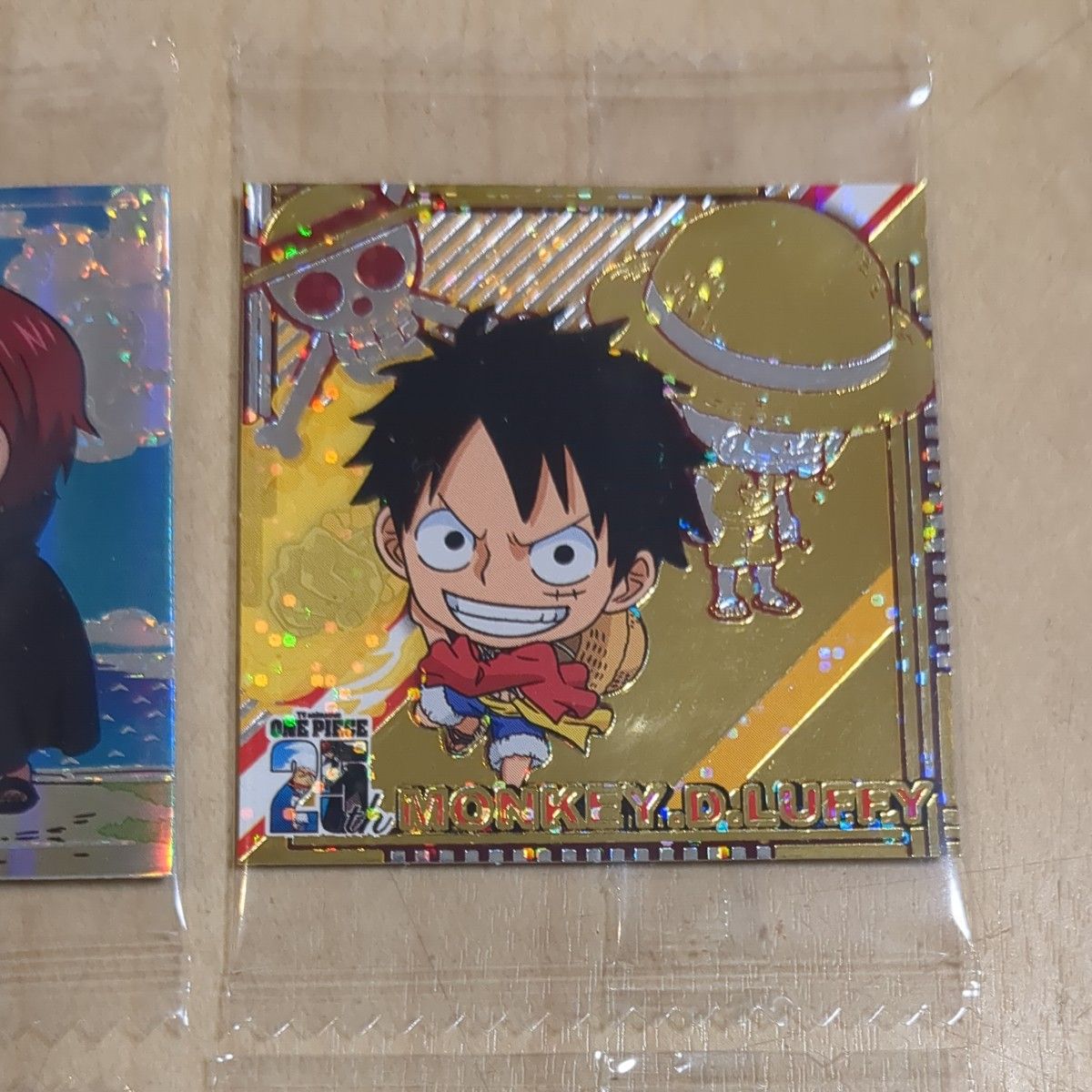 ワンピース大海賊シールウエハース モンキー・D・ルフィ＆シャンクス