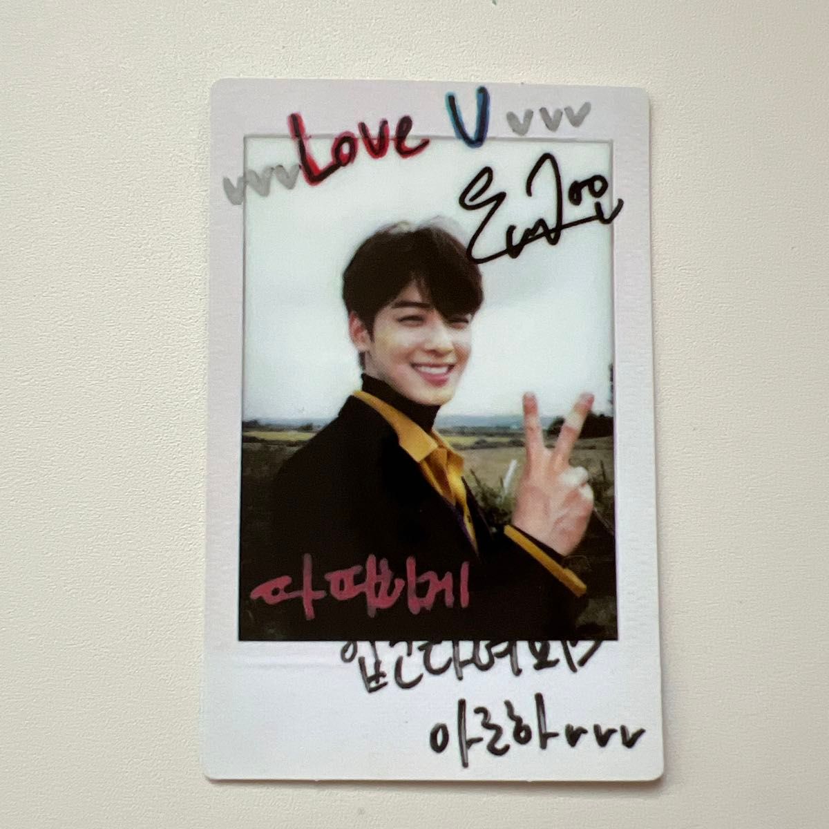 チャウヌ サイン入りチェキ 韓流ぴあ ASTRO チャウヌ 直筆サイン