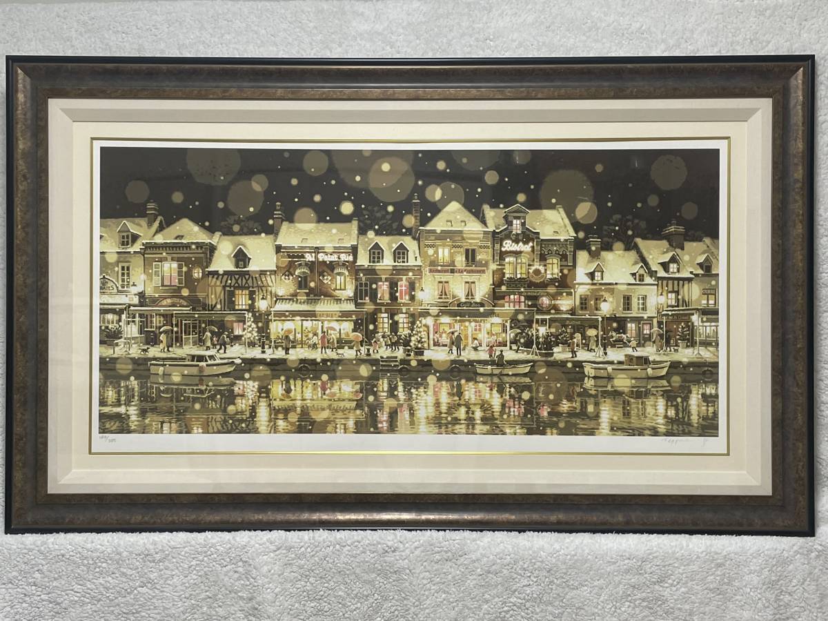 Yahoo!オークション - 真作 笹倉鉄平代表作 サン・ルーに降る雪 シルク