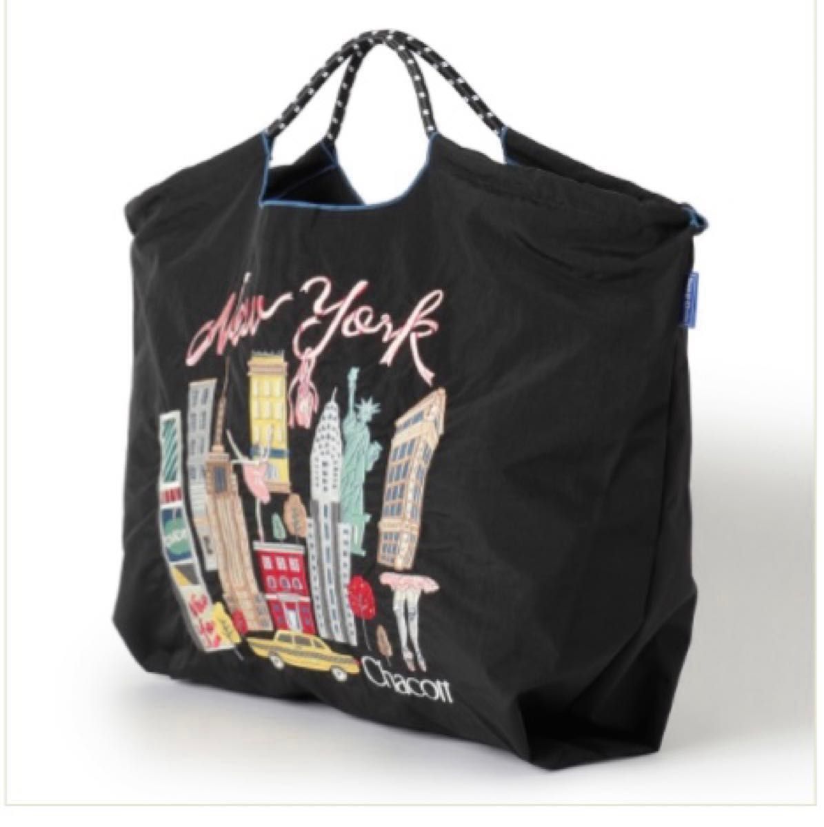 チャコット ボールアンドチェーン ニューヨーク柄 ブラック Lサイズ