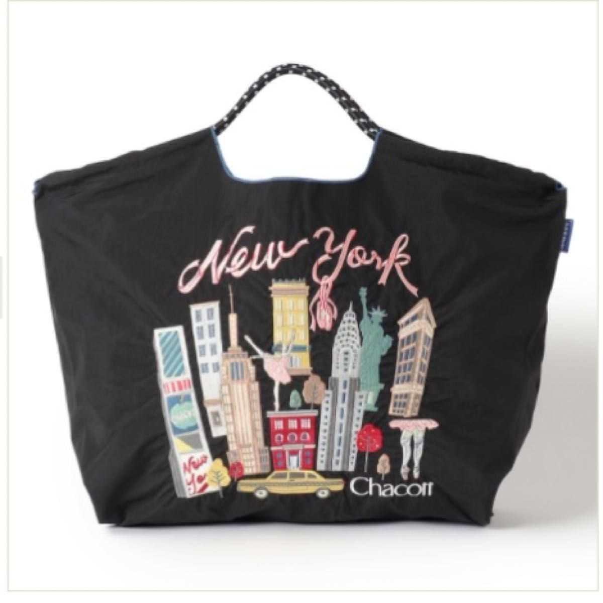 チャコット ボールアンドチェーン ニューヨーク柄 ブラック Lサイズ