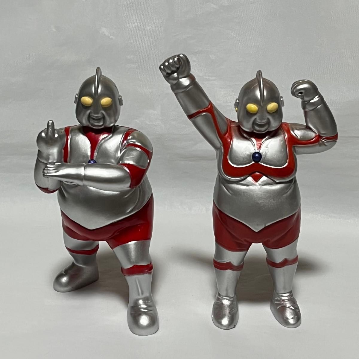 新品】デブトラマン ファットラマン フィギュア2体 ぽっちゃり 特撮