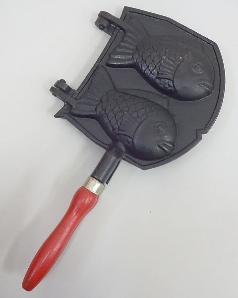 Yahoo!オークション - 409 たい焼き器 鯛焼き 焼き型 2匹 二丁焼き 鉄
