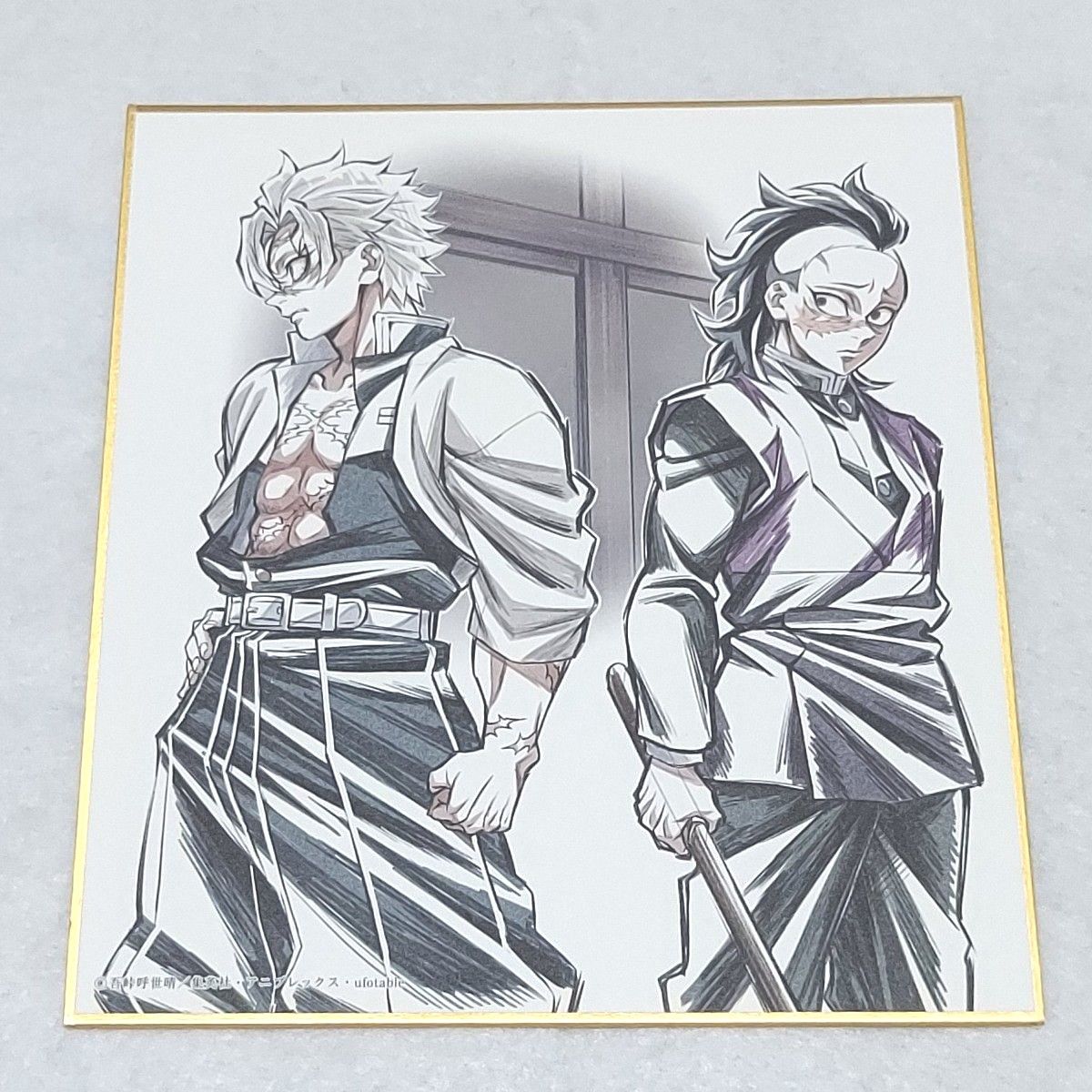 不死川実弥 不死川玄弥 ミニ色紙 鬼滅の刃 柱稽古編 第五話 柱描き